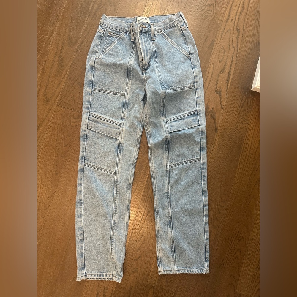 AGOLDE Light Blue Denim Cooper Cargo Pants